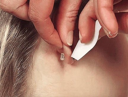 aftercare for no infection with ear piercing