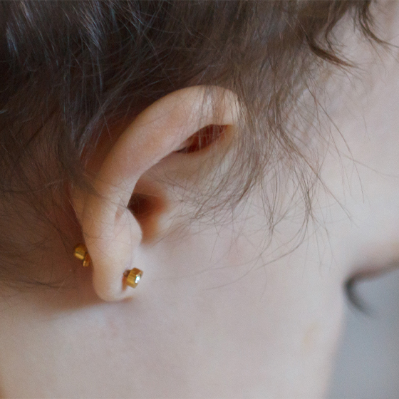Ear piercing| Ear piercing gun shot | Ear piercing | Ear Gunshot status|  How to do baby ear piercing - YouTube